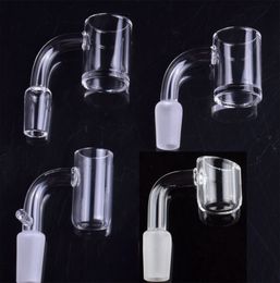 Flat Top smoking accessories 45 90 Degrees domeless quartz banger 14mm male Enail Core Reactor for water oil rig bong