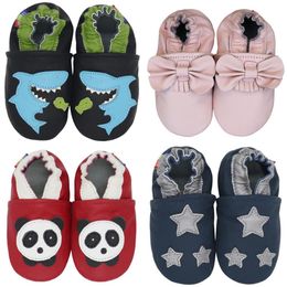 Baby Shoes Soft bebe Leather newborn booties for babies Baby Boys Girls Infant toddler Slippers First Walkers sneakers 210312