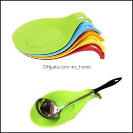 Other Kitchen, Dining Bar Home & Garden Heat Resistant Sile Mat Spata Tableware Antislip Pad Fork Chopstick Holder Spoon Tray Kitchen Tool V
