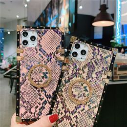 Snake skin phone case coque for iphone 12 11pro XS Max tpu case for iphone X XR XS 7 8 plus cover