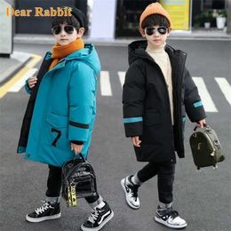 -30 degrees boys winter clothes children clothing warm down cotton jacket Hooded coat thicken outerwear kids parka overcoat 211203