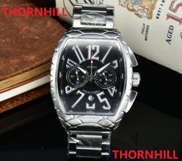 factory mens multi functional watches 46mm full stainless steel waterproof wristwatch montre de luxe