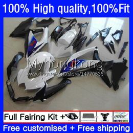 OEM Injection Mold For SUZUKI GSXR600 750CC GSXR750 GSXR-750 08-10 Body 22No.100 GSXR 750 600 CC GSX-R600 K8 2008 2009 White blue blk 2010 GSXR-600 600CC 08 09 10 Fairing Kit