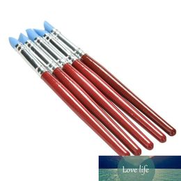 5pcs Wood Handle Silicone Rubber Clay Sculpting Polymer Modelling Pottery Clay Pen for DIY Crafts