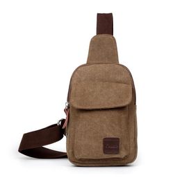 wholesale canvas bag sport casual chest bags outdoor travel cross body pack men storage pouch sling shoulder packs
