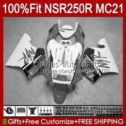 Injection For HONDA NSR250 NSR 250 R NSR 250R 1990 1991 92 93 103HC.156 NSR250RR grey glossy NSR250R MC21 PGM3 90 91 1992 1993 OEM Fairing