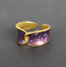 New fashion Enamel gold plated Ring for Women Designer Rings Jewellery Gifts