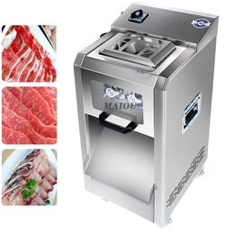 2021 Powerful 2200W 300KG/H automatic commercial meat slicer automatic Shredded meat cutting machine multi-function cutting meat machine