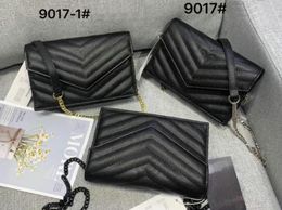 Designer Metal chain Crossbody Handbags caviar metal chain gold Handbag fashion Leather Flip cover diagonal Shoulder Bags YLS1247