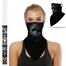 Face Cover Totem Scarf Neck Outdoor Sport Earloop Headband Unisex Fashion Funny Windproof Dust Wrap Camping Accessory Cycling Caps & Masks