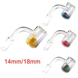 25mm OD Yellow Blue Green Red Sand Thermochromic Bucket Domeless Thermal Banger Nails 100% Quartz 14mm 18mm Male Female