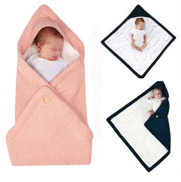 The latest 80X80CM blanket, a variety of styles to choose, baby jacquard velvet multifunctional thick knitted stroller button sleeping bag blankets