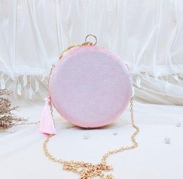 HBP Golden Diamond Evening Chic Pearl Round Shoulder Bags for Women 2020 New Handbags Wedding Party Clutch Purse 0023