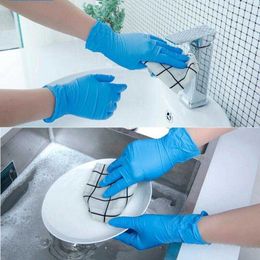 With Box Nitrile Gloves Black 100pcs lot Food Grade Disposable Work Safety Gloves for Cleaning Nitril Gloves Powder S M L 201291R