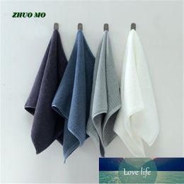 2pcs Luxury 100% Cotton Towel 35*70 cm Soft Super Absorbent White Grey Face Blue Towel For Baby Shower Bath Gift