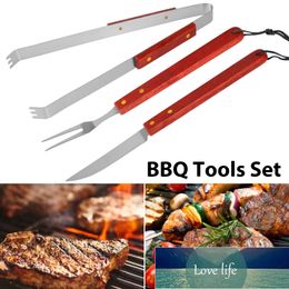 3pcs Stainless Steel BBQ Barbecue Utensil Suitable for all grill, kitchen, indoor or outdoor use grill fork cooking