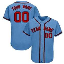 Custom Men Baseball 100% Ed Any Number and Team Names, If Make Jersey Pls Add Remarks in Order S-3XL 045