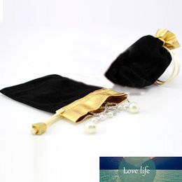 10pcs 9*12cm black Phnom Penh Velvet Bags woman vintage drawstring bag for Party/Jewelry/Gift diy handmade Pouch Packaging Bag