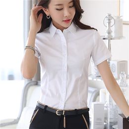 Korean Fashion Women Button Up Shirt Elegant Women COTTON Blouses Woman White Shirts Blusas Mujer De Moda Women Tops 220225