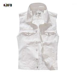 Buy Mens White Denim Vest Online 