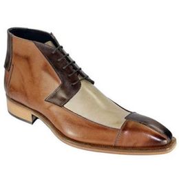 Homens Couro PU Moda Sapatos Salto Baixo Vestido com Franja Brogue Spring Boots Vintage Clássico Masculino Casual HG127 211023