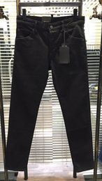 Новейший дизайн прибывает мужские джинсы дизайнер черные брюки повседневные мужчины брюки высококачественные High Street Biker Luxyrys джинсовые брюки размер W28-W38