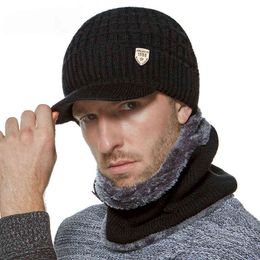 Simpe Winter Hat Skullies Beanies Hats Winter Beanies For Men Women Wool Scarf Caps Balaclava Mask Gorras Bonnet Knitted Hat Y21111