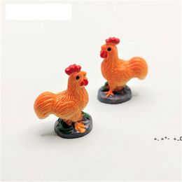 Micro Landscape Miniature Resin orange fleshy Rooster Moss bottle Succulent plants pot decor ecological props DIY resin crafts GCE13370