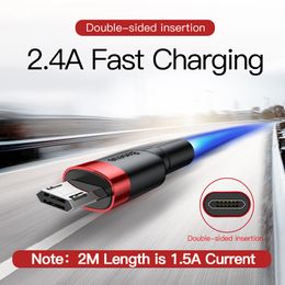 Micro USB Cable 2.4A Fast Charging for Samsung J7 Redmi Note 5 Pro Android Mobile Phone USB Micro Cable Charger Data Cord