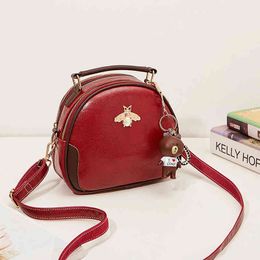 Small bag female 2021 new fashion Korean msenger bag summer net red one shoulder bee bag bagsUS3K