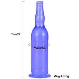 NXY Cockrings Anal sex toys Man Nuo Huge Dildo Butt Plug Sex Toys Vagina Anus Expander with Suction Cup Silicone Beer Bottle Toy for Adult Gay 1123 1124