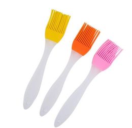 2021 Hot Silicone Basting Cooking Pastry Brush Kitchen heat resistance silicone BBQ brush with different color DHL free