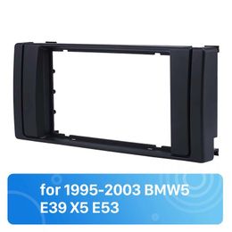 Frame 2DIN Car Stereo Radio for 1995 1996 1997 1998 1999 2000 2001 20002 2003 BMW5 E39 X5 E53 Trim Installation Panel Kit