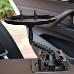 Car Organiser 1* Creative Small Dining Table Tray Rack Water Cup Braket Mobile Phone Holder Black Brakets Accessories