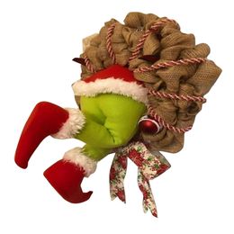 Christmas Burlap Wreath Christmas Garland Decorations Super Cute and Lovely Great Gifts for Friends QP2 201017