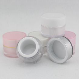 5g luxury Coloured empty sample Acrylic cream Jar container 0.17oz Mini Cosmetic Cream Jar bottles with lids,