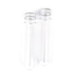 2021 40ml Plastic Tube With Aluminum Cap Empty Clear Pet Cosmetic Tube Portable Transparent Mask Bath Salt Test Bottle