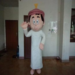 Festival Dress White Dress Arab Man Mascot Costumes Carnival Hallowen Gifts Unisex Adults Fancy Party Games Outfit Holiday Celebration Cartoon Character Outfits