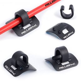 6Pcs Bicycle Cables Housing Aluminum Bike Oil Tube Fixed Clips C Shape Shift Brake Guide Cable Clamp Frame Buckle