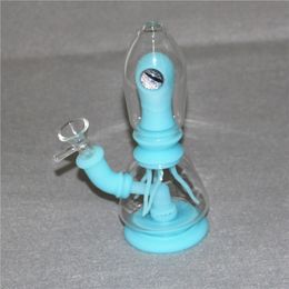 hookah silicone water pipes glass bong oil rigs Glow in the dark pyrex bubbler hookahs Smoking Accessories reclaimer catchers