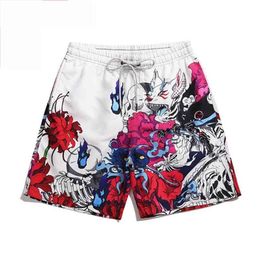 Man Spring Summer Floral Printing Men Shorts Beach Short Breathable Quick Dry Loose Casual Style 210716