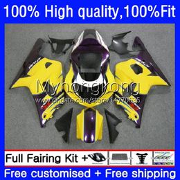 Injection Mould Bodys For SUZUKI GSXR600 GSX-R750 K1 750CC GSXR-750 01 02 03 19No.63 GSXR 600 750 CC 600CC Hot Purple GSXR750 01-03 GSXR-600 2001 2002 2003 OEM Fairing