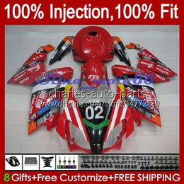 Body Injection For Aprilia RS-125 RSV RS 125 RR 125RR 2006 2007 2008 2009 2010 2011 34No.79 RSV-125 RSV125 R 06-11 RSV125RR RS4 RS125 06 07 08 09 10 11 Fairing JOMO Red