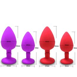 Nxy Vibrators Sex Beginner Anal Plug Bullet Vibrator Butt Plugs for Women Men Soft Silicone Shop Toys Couples Adults 1220