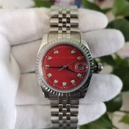 Factory Supplier Tops High Quality Wristwatches 36mm 126333 Red Dial Asia 2813 Movement Automatic Mens Ladies Men's Watch Watches