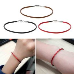 Braided Leather Bracelet Wristband With Lobster Clasp Charm Beads DIY Jewellery Dropshipping