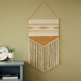 Boho Hanging Tapestry Vintage Fabric Macrame Decoration Watt-hour Metre Box Cover Hotel Hanging Blanket Home Office Wall Decor 210310