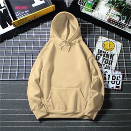 XUANCOOL Spring Autumn 20 Colours Hoodies Hip Hop Streetwear Hooded Sweatshirts Skateboard Men/Woman Pullover Hoodie Plus Size Y0820