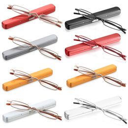 Multicolor Slim Small Mini Metal Reading Glasses Reader Spectacles +1.0 1.5 2.0 2.5 3.0 3.5 4.0