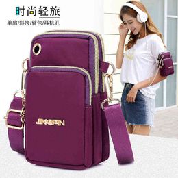 HBP Non- fashion music mobile phone bag for women's leisure and versatile sport.0018